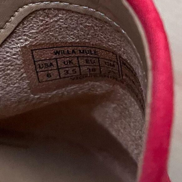 Vionic Willa Mule in Red Suede Leather 6 NWOB - Picture 13 of 15